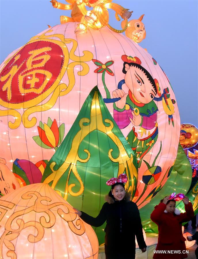 Lanterns were hung around the city to greet the upcoming Lantern Festival which will fall on Feb. 22.