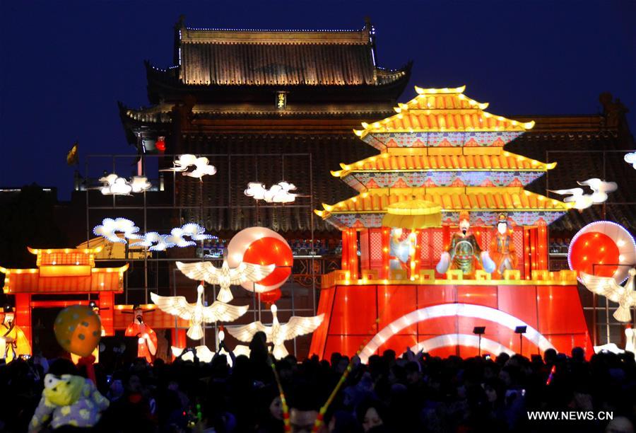 Lanterns were hung around the city to greet the upcoming Lantern Festival which will fall on Feb. 22.