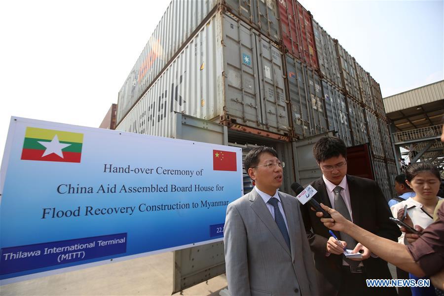 MYANMAR-YANGON-CHINA-DONATION