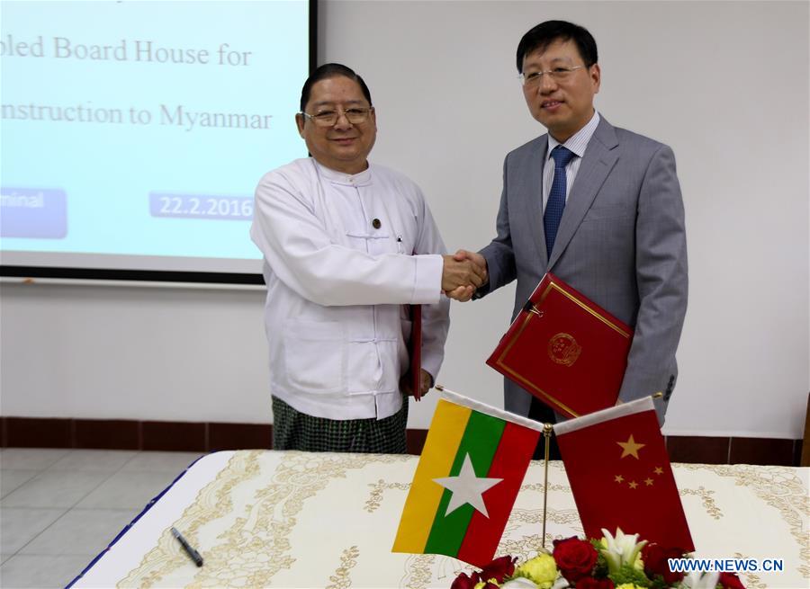 MYANMAR-YANGON-CHINA-DONATION