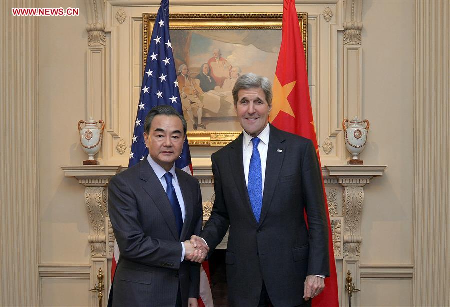 U.S.-WASHINGTON D.C.-CHINA-FM-WANG YI-KERRY-MEETING