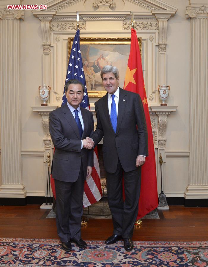 U.S.-WASHINGTON D.C.-CHINA-FM-WANG YI-KERRY-MEETING