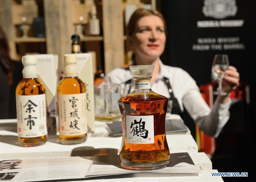 More than 60 most famous brands of whisky from all over the world were exhibited during the two-day fair which kicked off here on Friday.