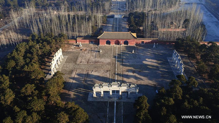 The Western Qing Tombs, which was first built in 1730s, consist of 14 tombs. The Imperial Tombs of the Ming and Qing Dynasties has been inscribed in the World Heritage List.