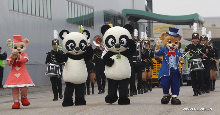 SOUTH KOREA-INCHEON-CHINA-GIANT PANDAS-ARRIVAL