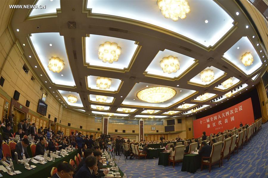 (TWO SESSIONS)CHINA-BEIJING-NPC-ZHEJIANG DELEGATION-PLENARY MEETING (CN)