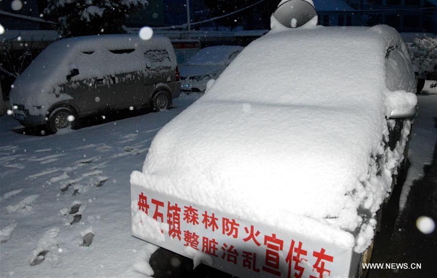  A strong cold wave hit southwest Guizhou, bringing heavy snowfall and temperature drops on Thursday