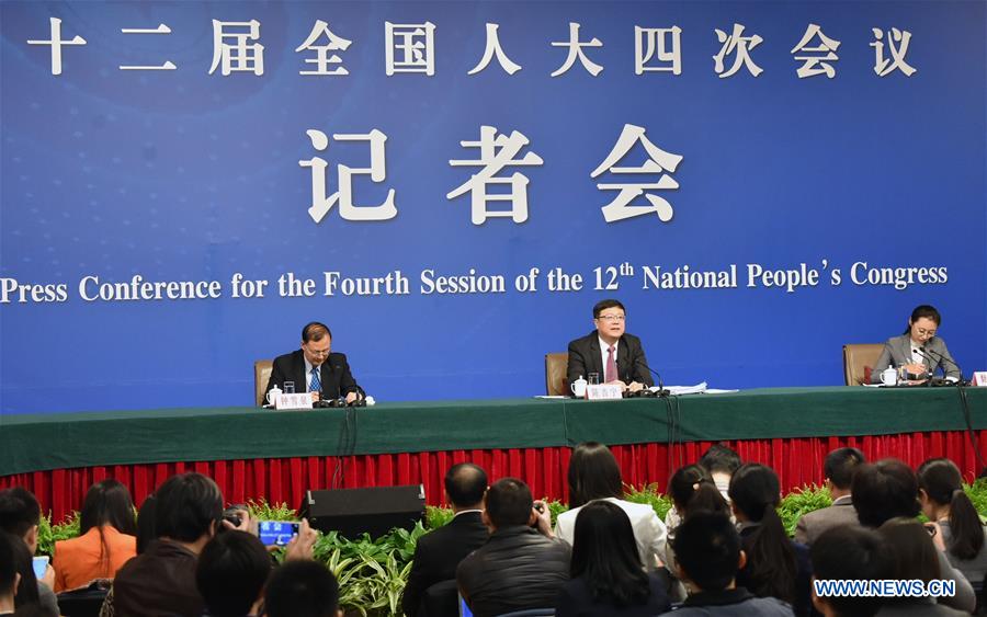 **(TWO SESSIONS)CHINA-BEIJING-NPC-PRESS CONFERENCE-ENVIRONMENTAL PROTECTION (CN)