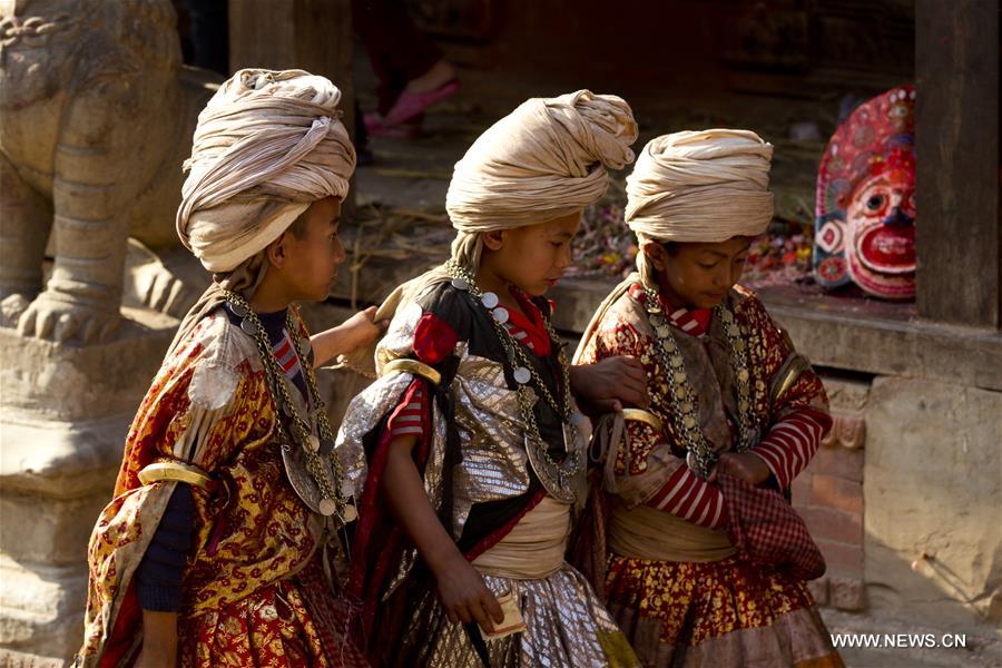 NEPAL-BHAKTAPUR-NAVADURGA DANCE