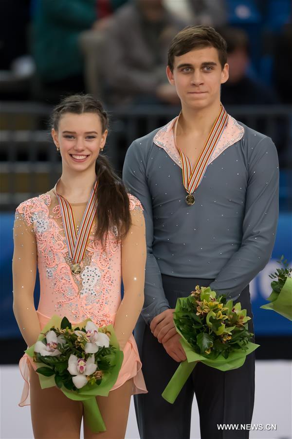 The Czech duo won gold medal with 181.82