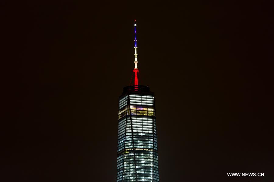 U.S.-NEW YORK-LIGHT-BRUSSELS-ATTACK-VICTIMS