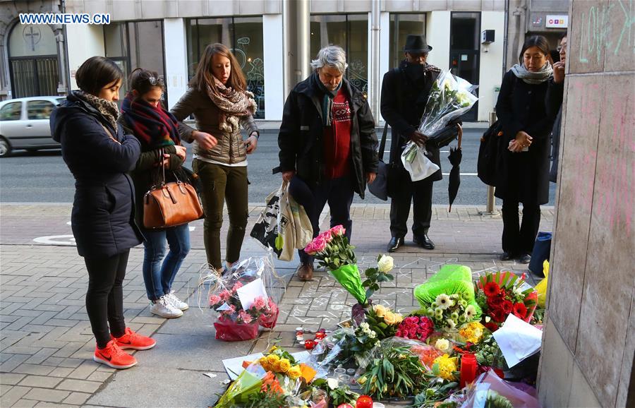 BELGIUM-BRUSSELS-EXPLOSION-MOURNING 