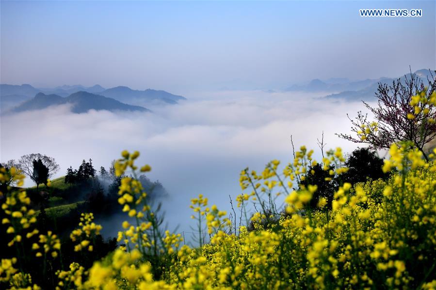 #CHINA-ANHUI-HUANGSHAN-SHITAN VILLAGE-CLOUDS(CN)