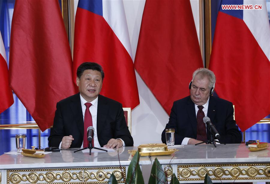 CZECH REPUBLIC-CHINA-XI JINPING-MILOS ZEMAN-TALKS