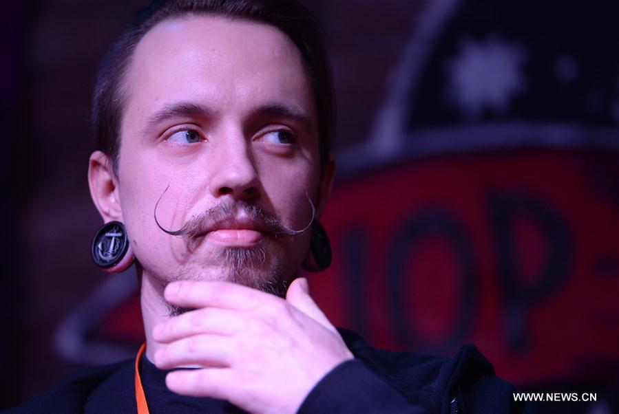 RUSSIA-MOSCOW-ENTERTAINMENT-RUSSIAN MOUSTACHE AND BEARDS CHAMPIONSHIPS