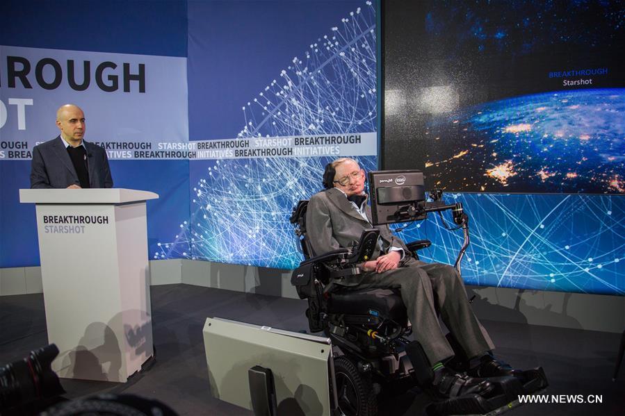 U.S.-NEW YORK- STEPHEN HAWKING-STARSHOT PROJECT