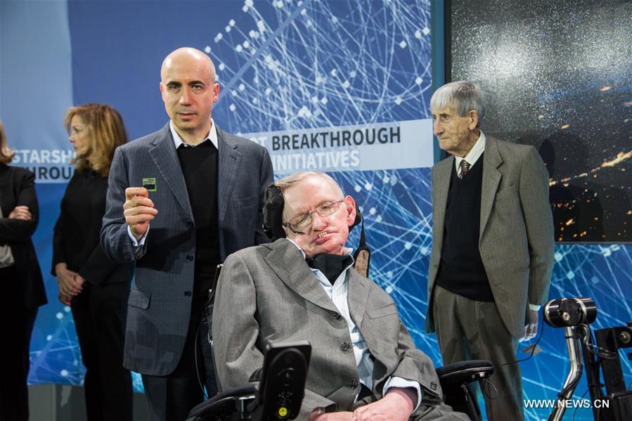 U.S.-NEW YORK- STEPHEN HAWKING-STARSHOT PROJECT