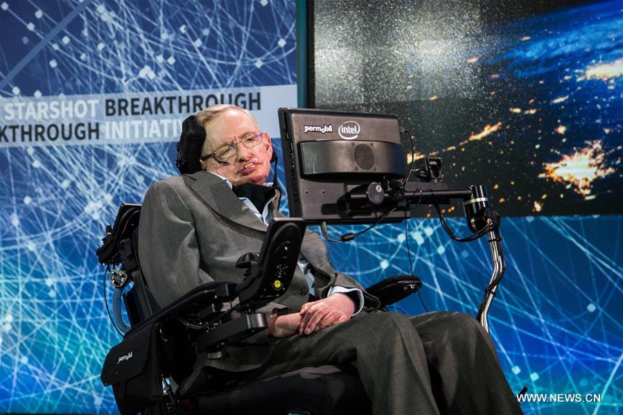 U.S.-NEW YORK- STEPHEN HAWKING-STARSHOT PROJECT