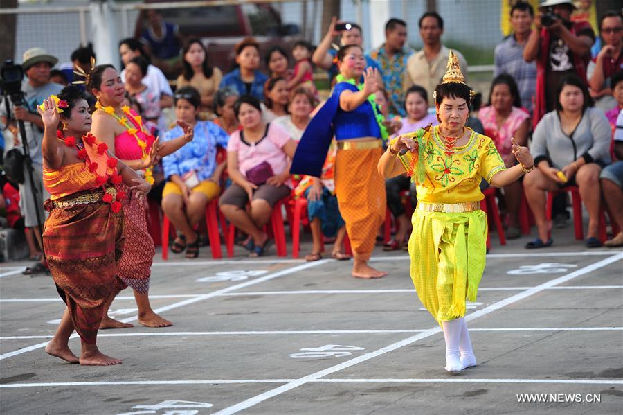 THAILAND-SAMUTPRAKRAN-SONGKRAN FESTIVAL-THAI CHESS