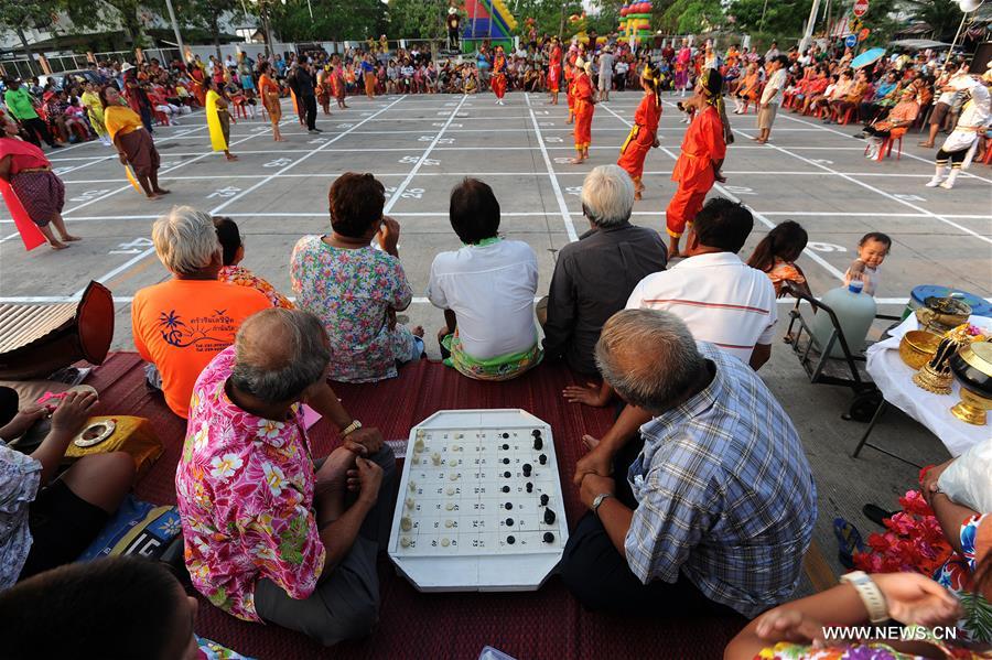THAILAND-SAMUTPRAKRAN-SONGKRAN FESTIVAL-THAI CHESS