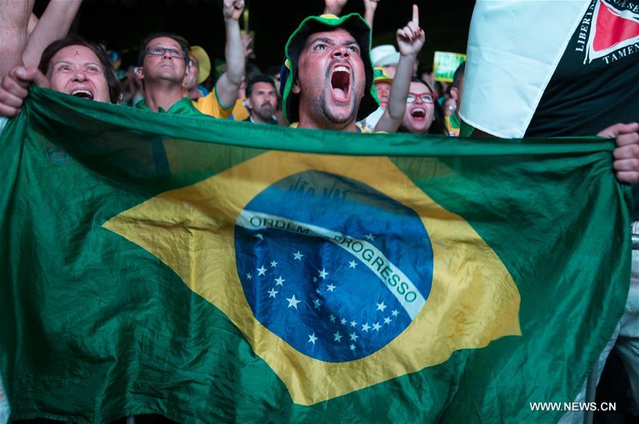 The Brazilian Chamber of Deputies on Sunday evening voted in favor of impeaching President Dilma Rousseff after the move gained a two-thirds majority, or 342 votes
