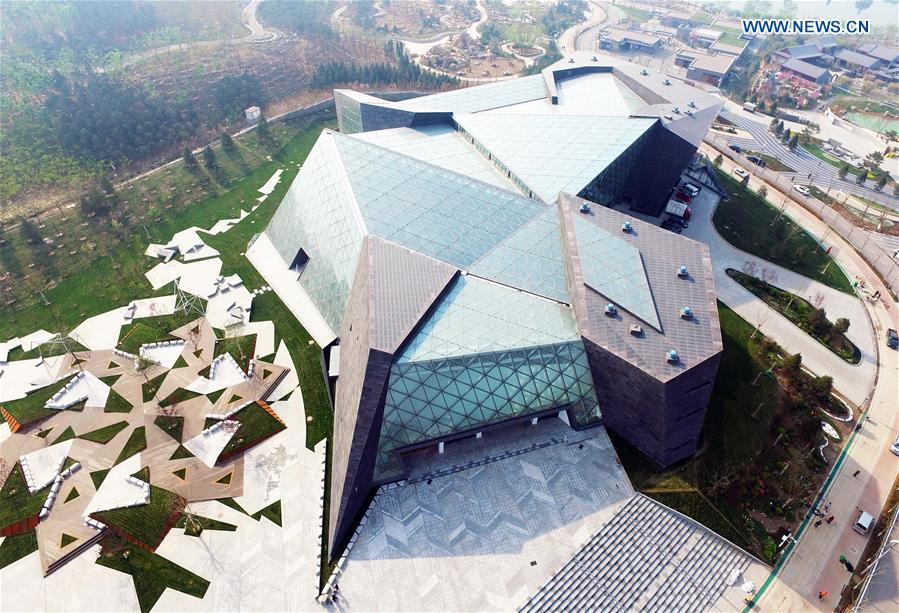 Photo taken on April 12, 2016 shows the Tropical Plants Pavilion of the Tangshan International Horticultural Exposition 2016 in Tangshan City, north China's Hebei Province. 