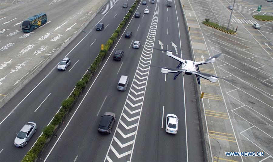 CHINA-GUANGDONG-TRAFFIC POLICE-DRONE (CN)