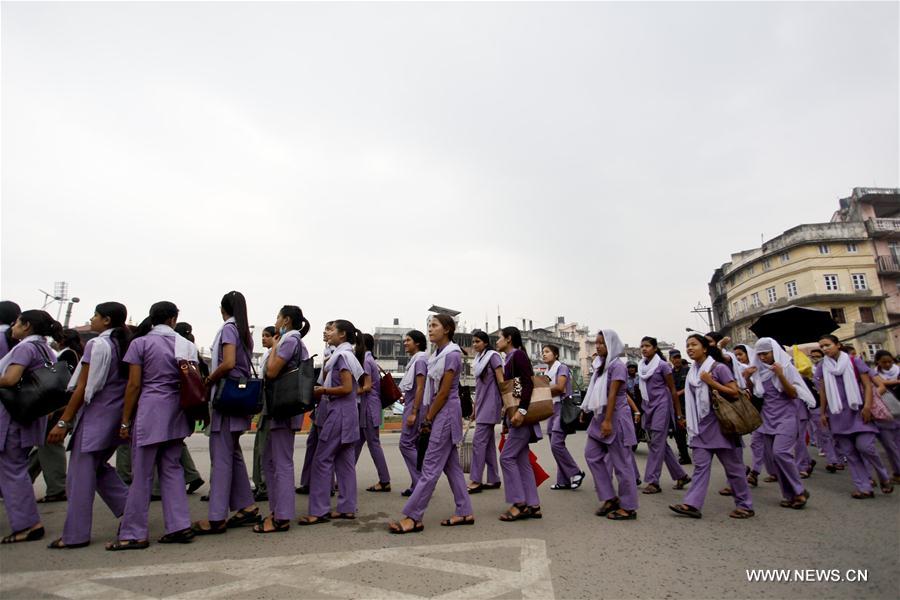 NEPAL-KATHMANDU-INT'L NURSES DAY-RALLY