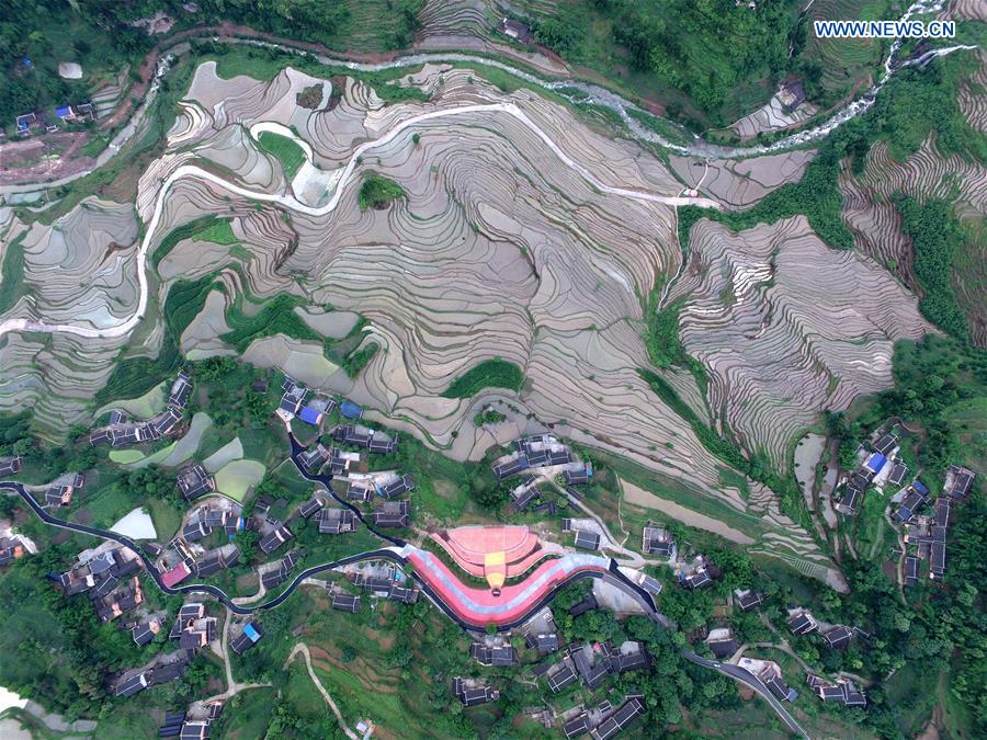 #CHINA-GUIZHOU-YUQING-TERRACED FIELDS (CN)