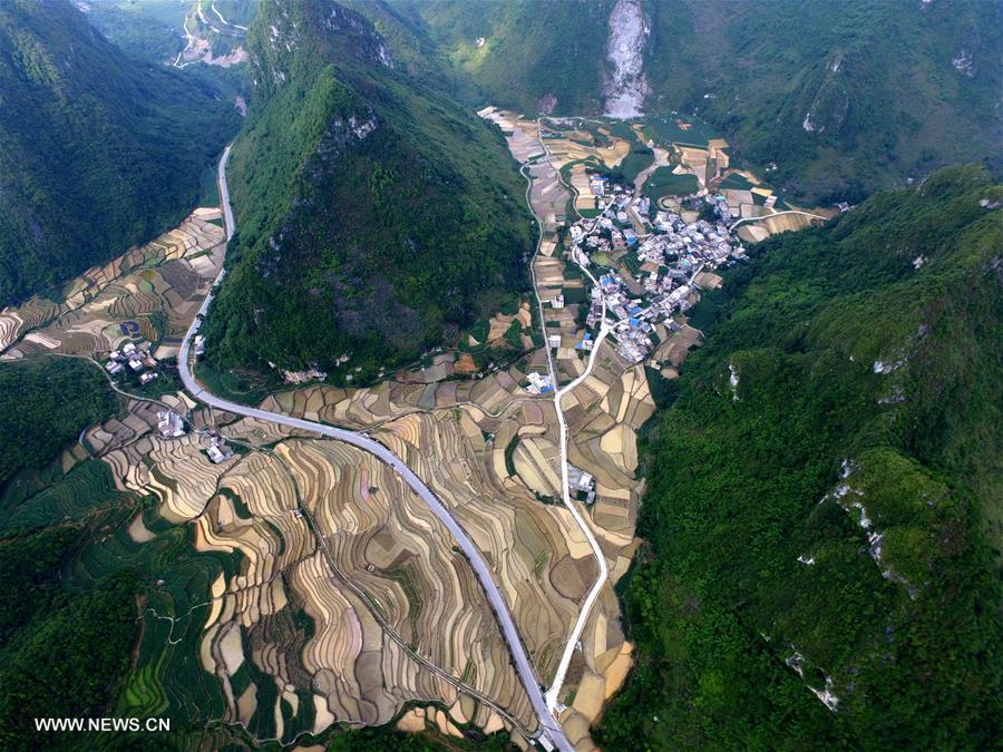 #CHINA-GUANGXI-BAISE-TERRACED FIELDS (CN)