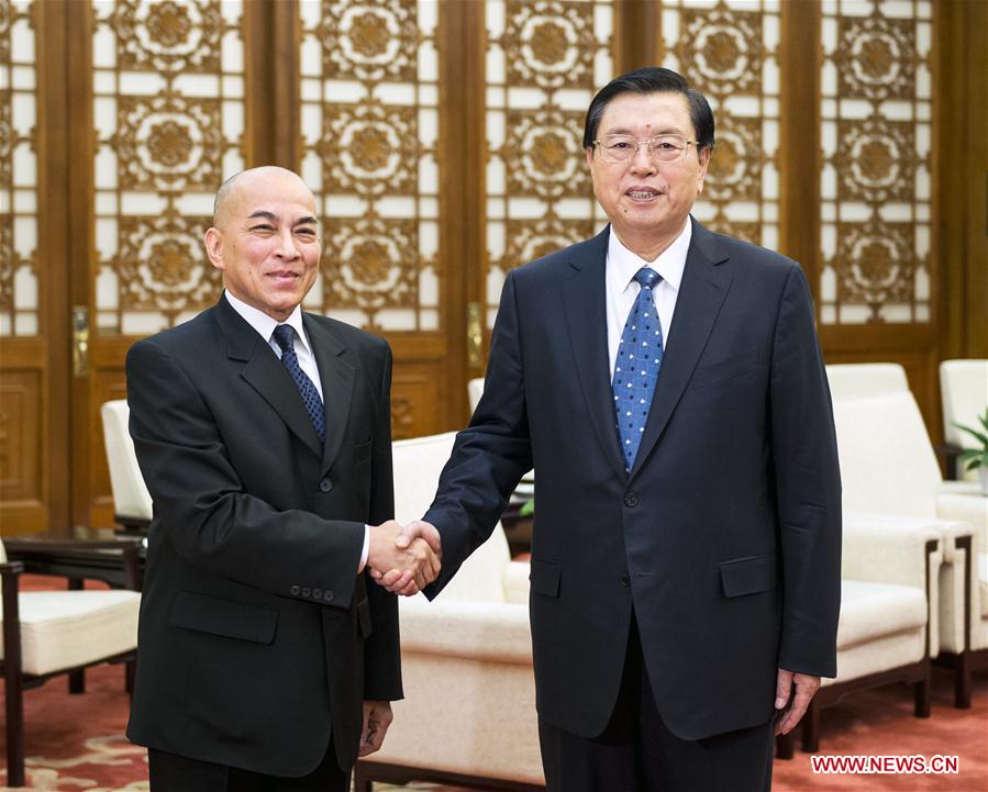 CHINA-BEIJING-ZHANG DEJIANG-CAMBODIAN KING-MEETING (CN)