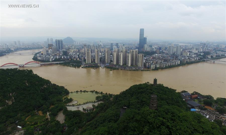 CHINA-LIUZHOU-LIUJIANG RIVER-FLOOD PEAK (CN)