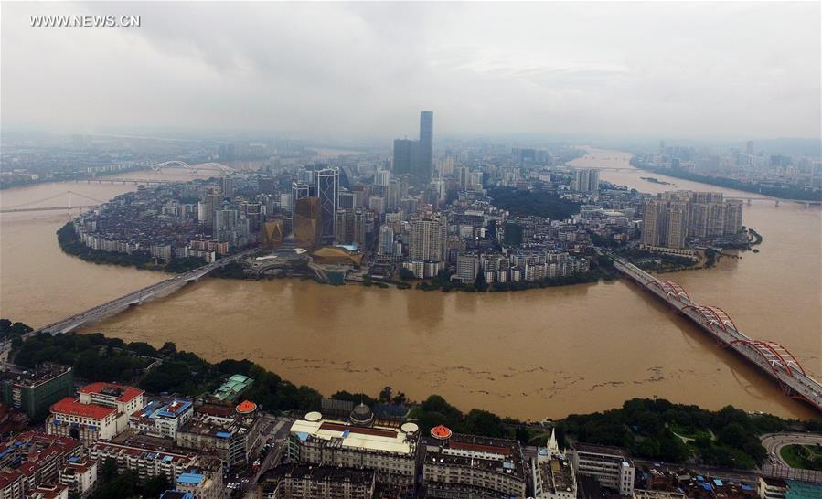 CHINA-LIUZHOU-LIUJIANG RIVER-FLOOD PEAK (CN)