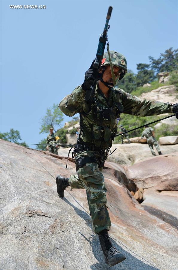 CHINA-SHANDONG-ARMED POLICE-TRAINING (CN)