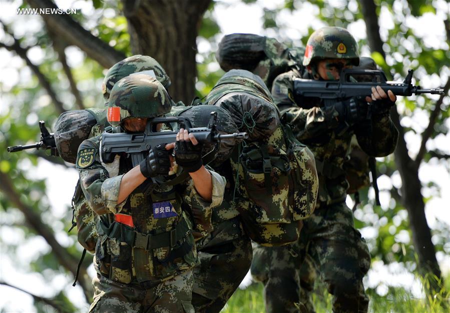 CHINA-SHANDONG-ARMED POLICE-TRAINING (CN)