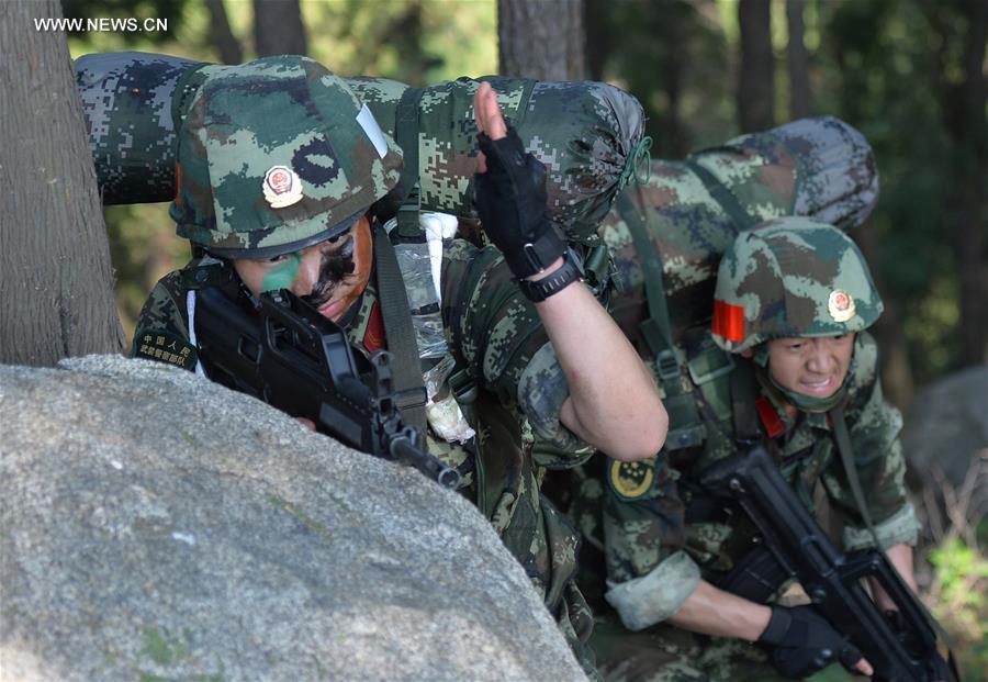 CHINA-SHANDONG-ARMED POLICE-TRAINING (CN)