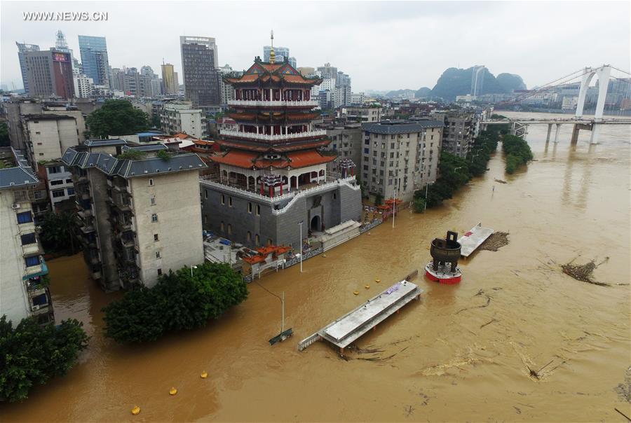 CHINA-LIUZHOU-LIUJIANG RIVER-FLOOD PEAK (CN)