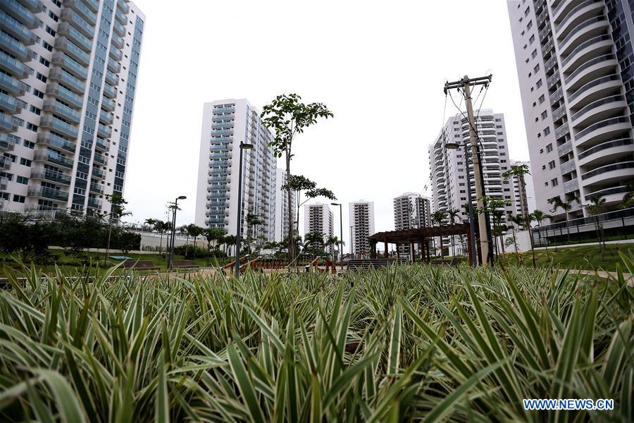 Photo taken on June 23, 2016 shows the Rio 2016 olympic village in Rio de Janeiro, Brazil.