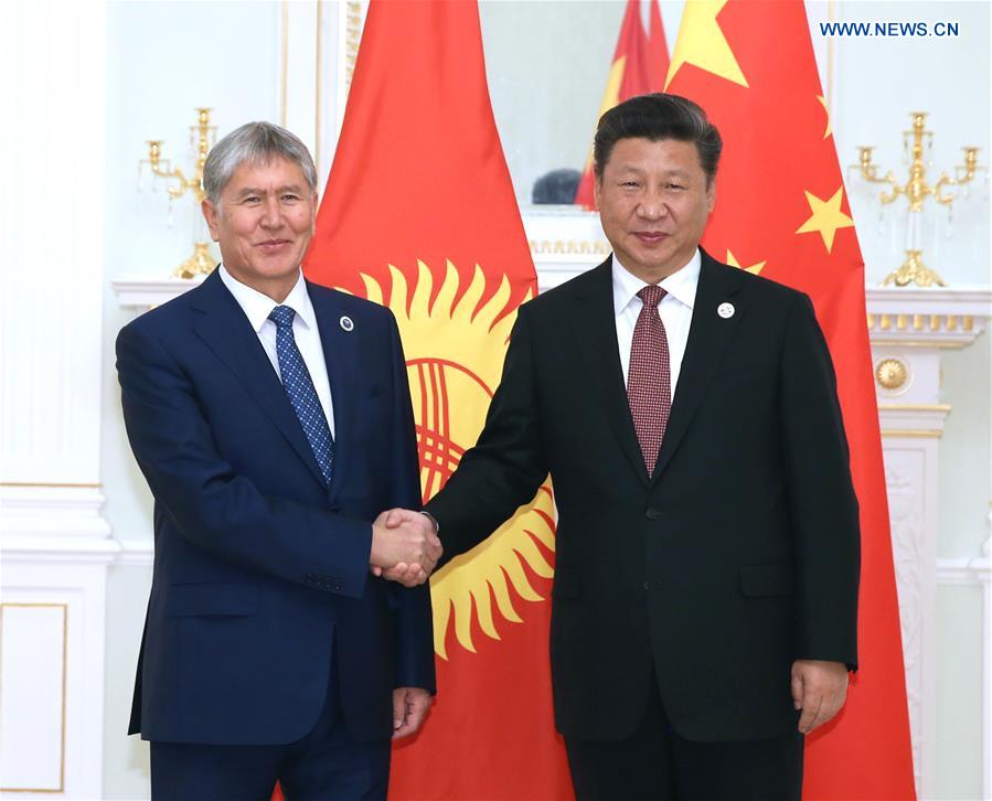 UZBEKISTAN-XI JINPING-KYRGYZ PRESIDENT-MEETING