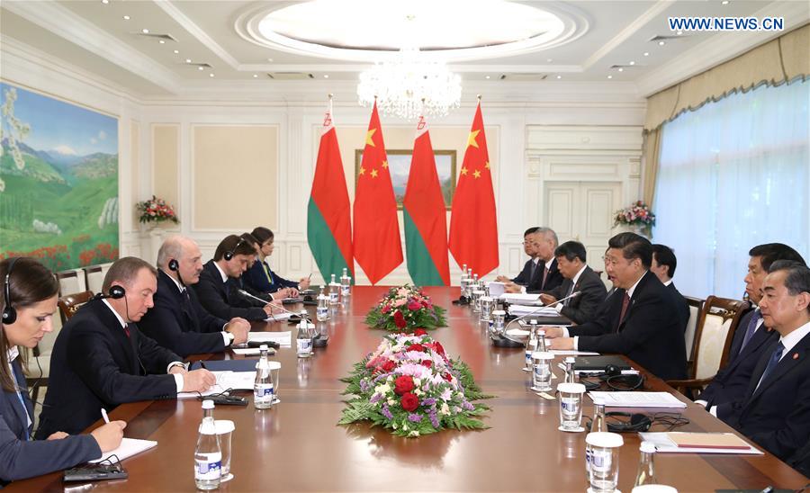 UZBEKISTAN-XI JINPING-BELARUSIAN PRESIDENT-MEETING