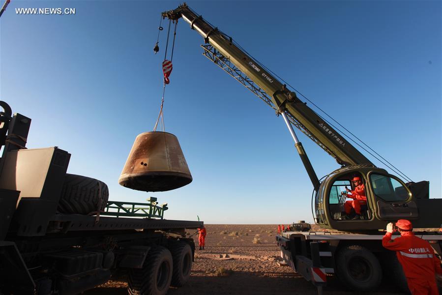 CHINA-INNER MONGOLIA-LONG MARCH-7-REENTRY MODULE-RECOVER (CN)