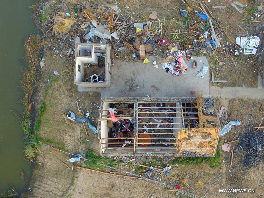 The death toll has climbed to 99 after a fierce tornado and storm hit east China's Jiangsu Province, leaving 846 others injured, local authorities said Sunday.