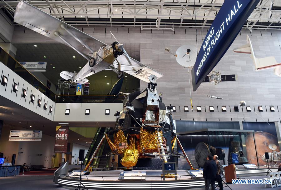 A press preview for the re-opening of the 'Boeing Milestones of Flight Hall' is held at the National Air and Space Museum in Washington D.C., the United States, on June 28, 2016.