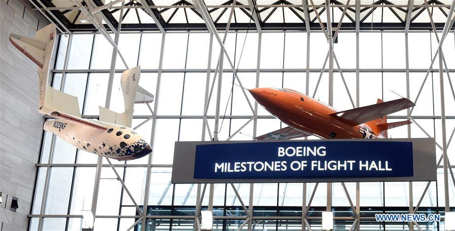A press preview for the re-opening of the 'Boeing Milestones of Flight Hall' is held at the National Air and Space Museum in Washington D.C., the United States, on June 28, 2016.