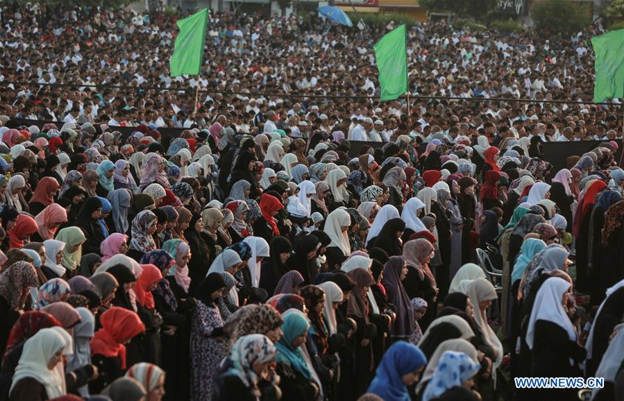 MIDEAST-GAZA-EID AL-FITR
