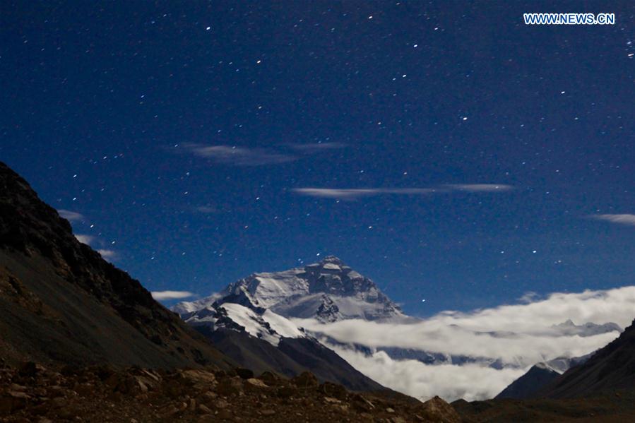 CHINA-TIBET-MOUNT EVEREST-NIGHT SKY(CN)