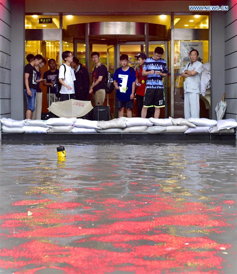 CHINA-TIANJIN-RAINSTORM-ORANGE ALERT (CN)