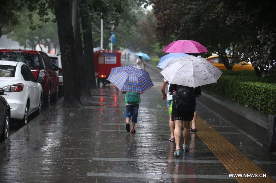 CHINA-BEIJING-RAINSTORM-ORANGE ALERT (CN)