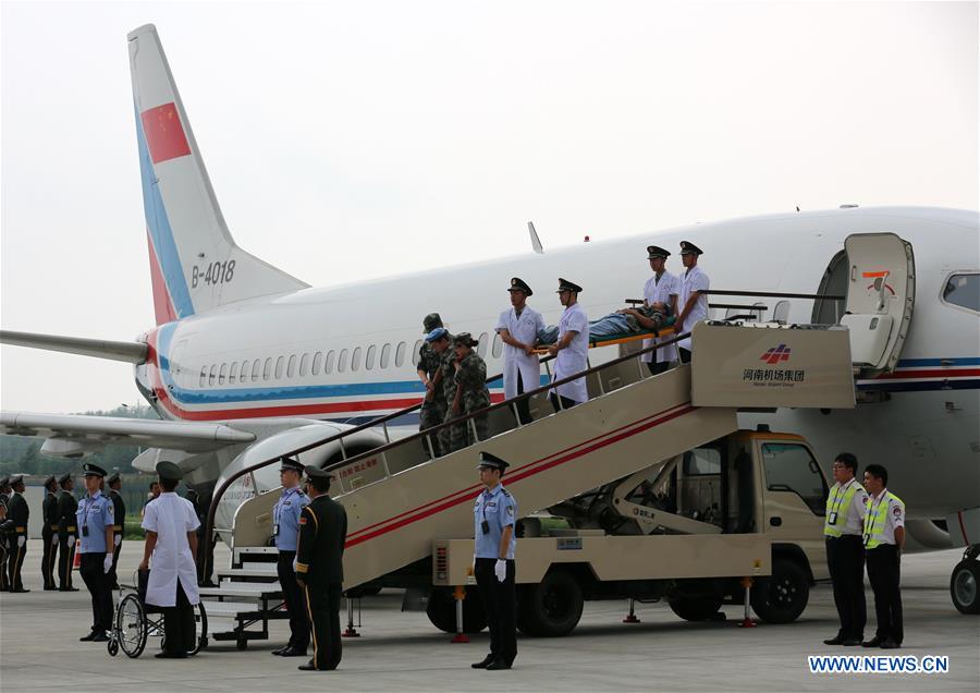 CHINA-ZHENGZHOU-PEACEKEEPERS-BACK HOME (CN)