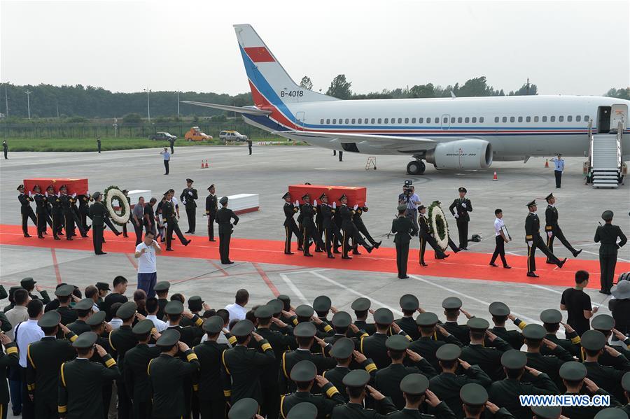 CHINA-ZHENGZHOU-PEACEKEEPERS-BACK HOME (CN)